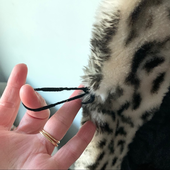 Vintage Leopard Faux Fur Teddy Oversized Jacket - Picture 7 of 16